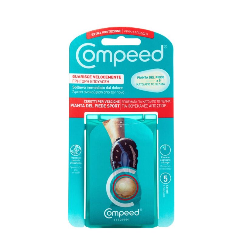 Compeed Cerotti per Vesciche Pianta del Piede Sport - 5 pezzi