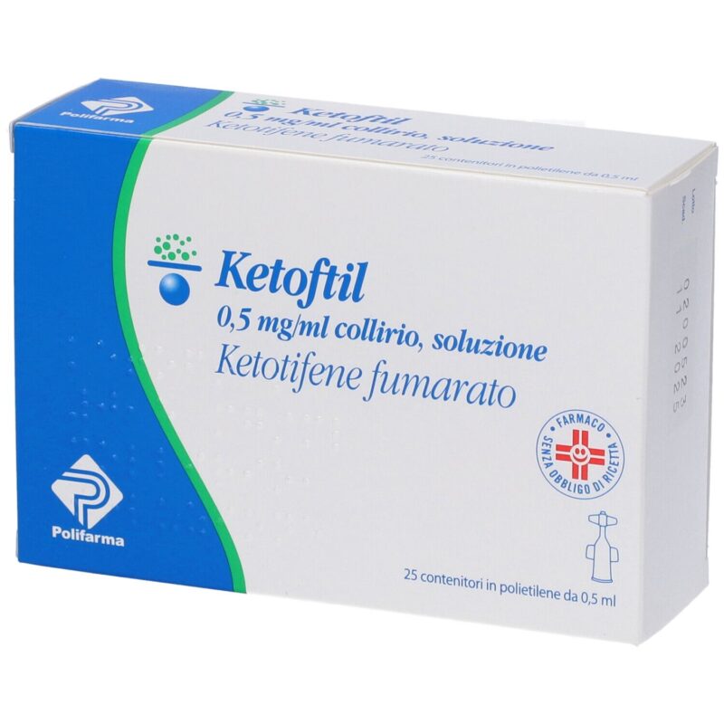 Ketoftil Collirio - 25 contenitori monodose da 0,5ml